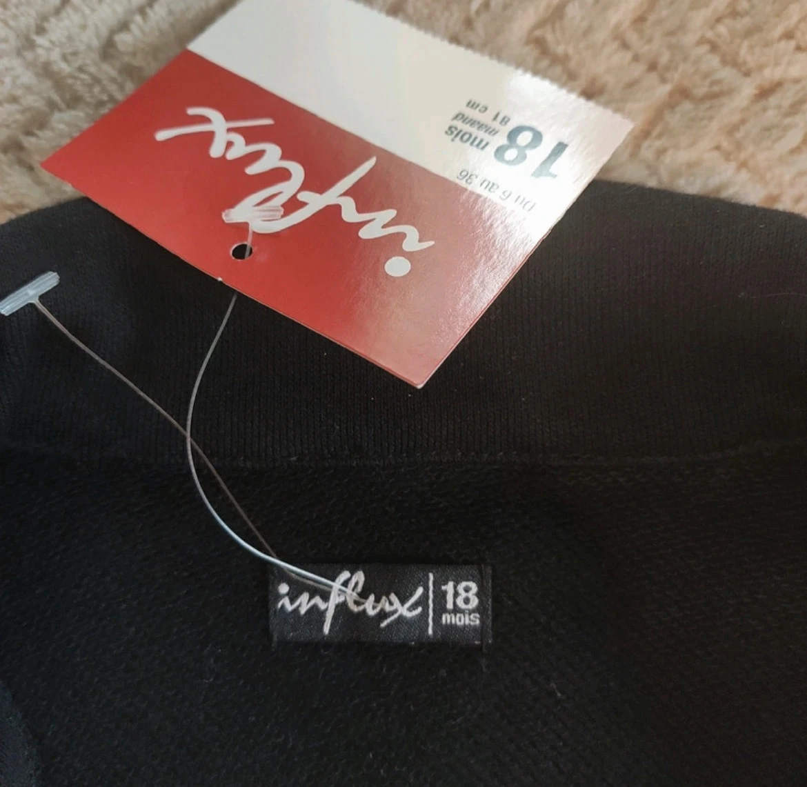 Conjunto de jaqueta nova + jeans preto novo + camiseta ML 18 meses – photo 3